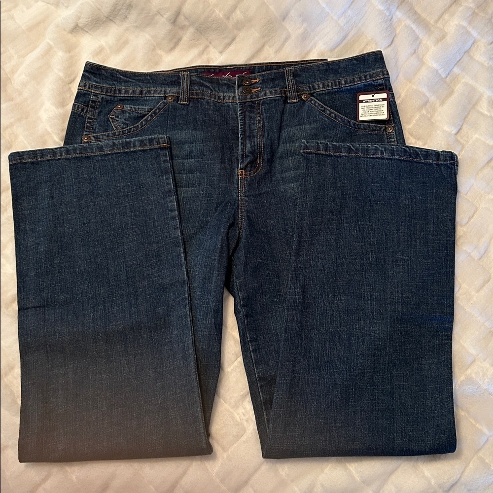 Gloria Vanderbilt Indigo Victoria Fit Boot Cut Stretch Jeans size 16 - Picture 5 of 7